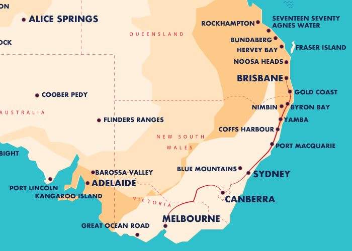 761 Map Brisbane Melbourne Lg 