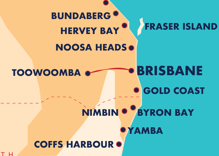 Brisbane Toowoomba Commuter Pass Greyhound Australia